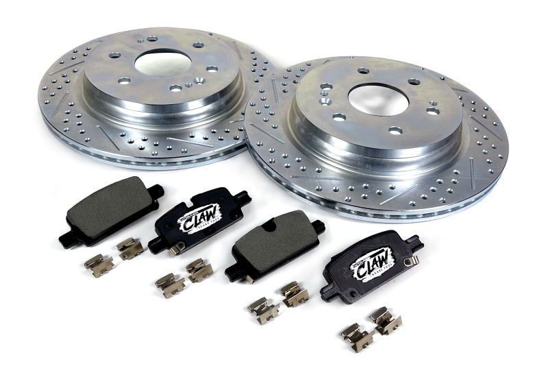 Cadillac Escalade ESV Brake Kit - Rear - Baer Brakes - Slot, Drilled and Zinc-Plated Rotors + Ceramic Performance Street Pads - `21-`24